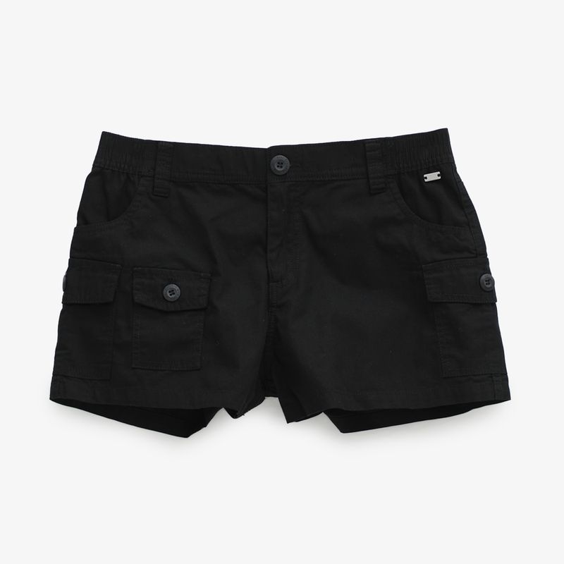 ELV - Short para Niña Cintura elásticada de Algodón ELV