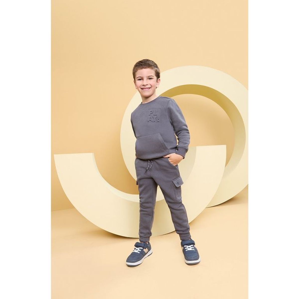 YAMP - Pantalón Niño Cintura elásticada de Algodón Yamp
