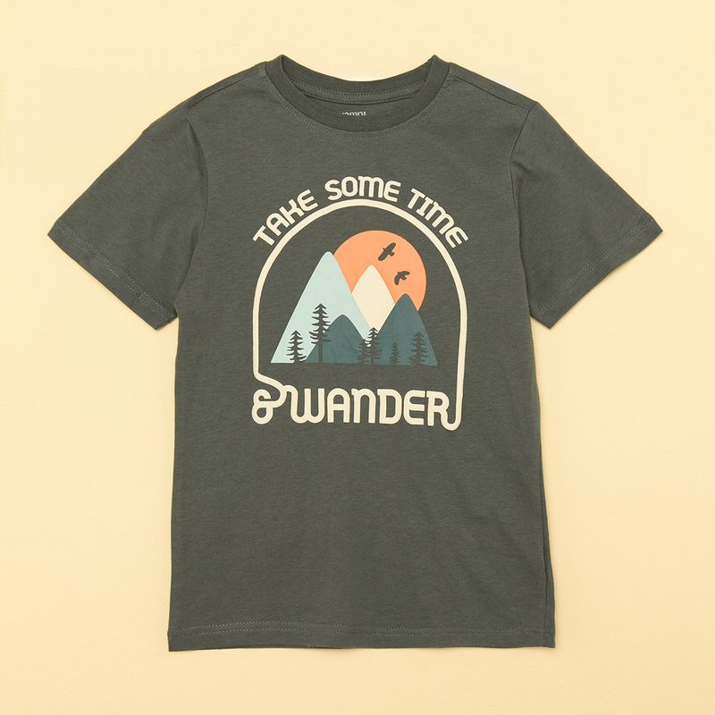 YAMP - Camiseta Niño con Estampado Manga corta de Algodón Yamp