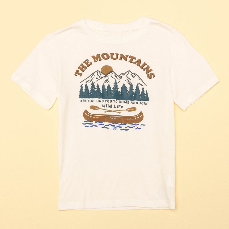 YAMP - Camiseta Niño con Estampado Manga corta de Algodón Yamp