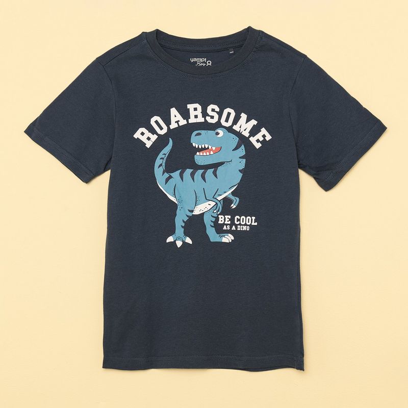 YAMP - Camiseta Niño con Estampado Manga corta de Algodón Yamp