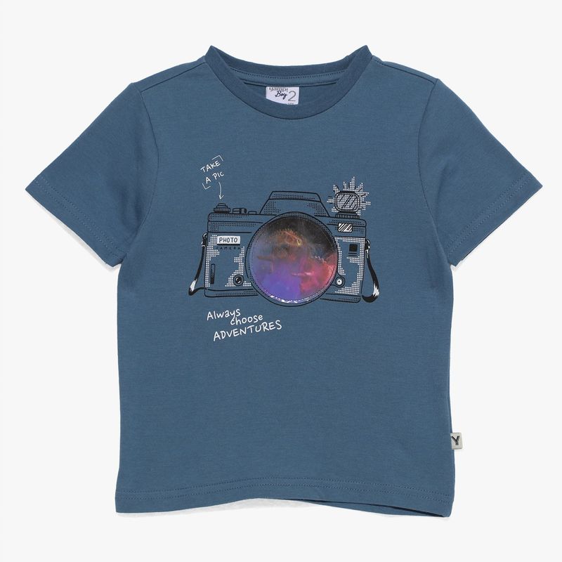 YAMP - Camiseta Niño con Estampado Manga corta Algodón Yamp