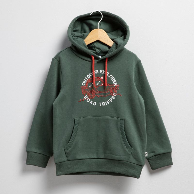 YAMP - Saco Niño con Estampado Con capucha de Algodón Yamp