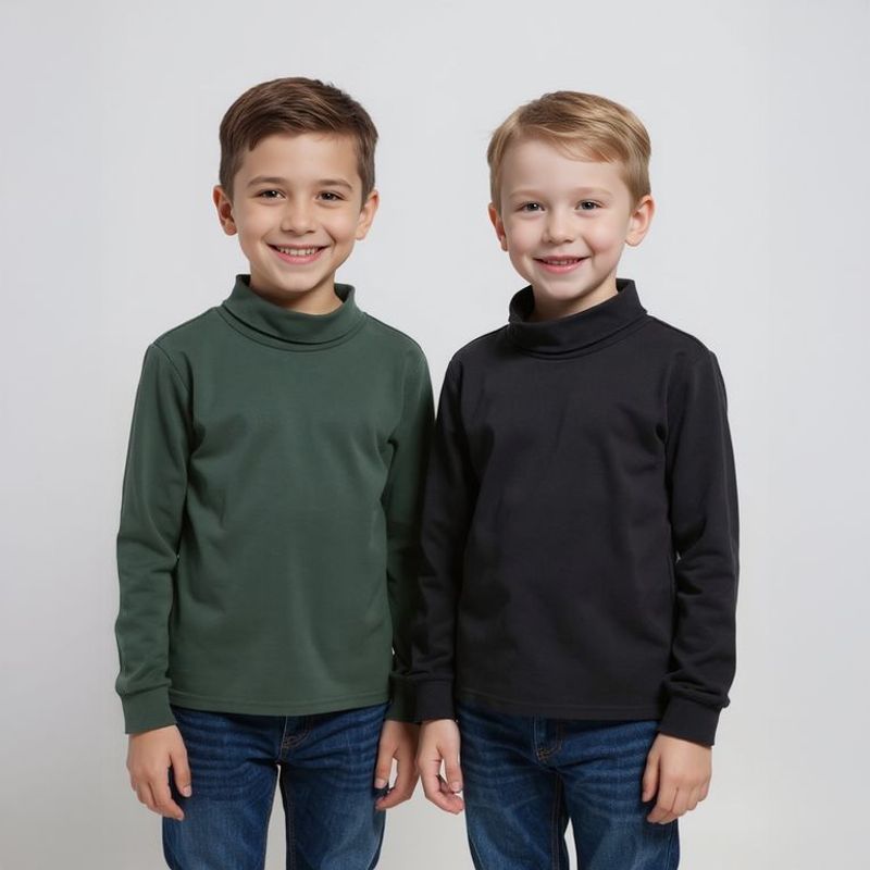 YAMP - Saco Niño Pack de 2 unidades Con cuello Manga larga de Algodón Yamp