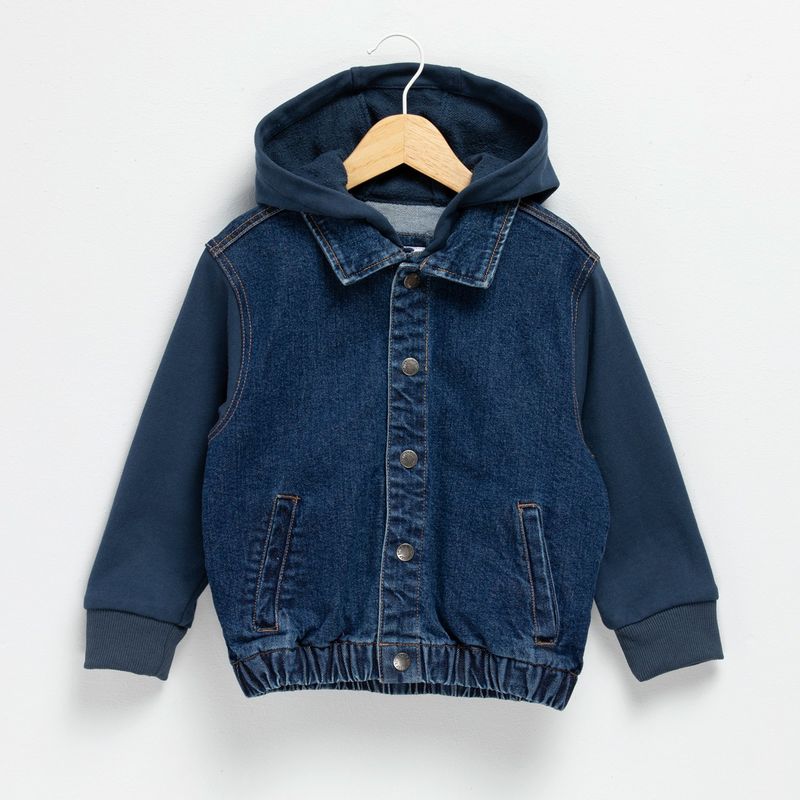 YAMP - Chaqueta Niño Con capucha Denim Algodón Yamp