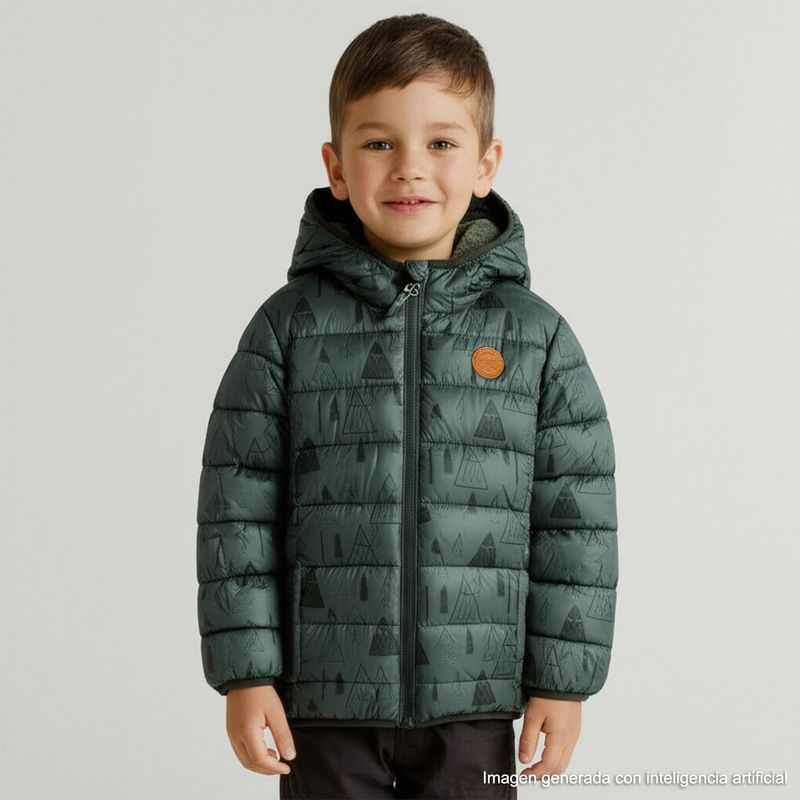 YAMP - Chaqueta para Niño Acolchado Con capucha Yamp