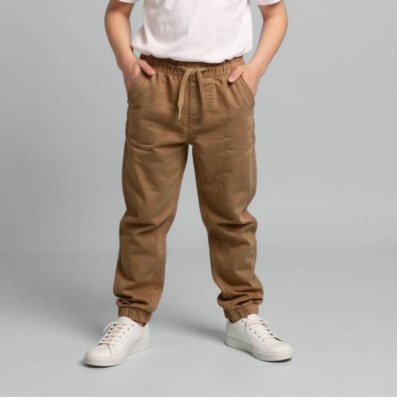 YAMP - Pantalón Niño Cintura elásticada de Algodón Yamp