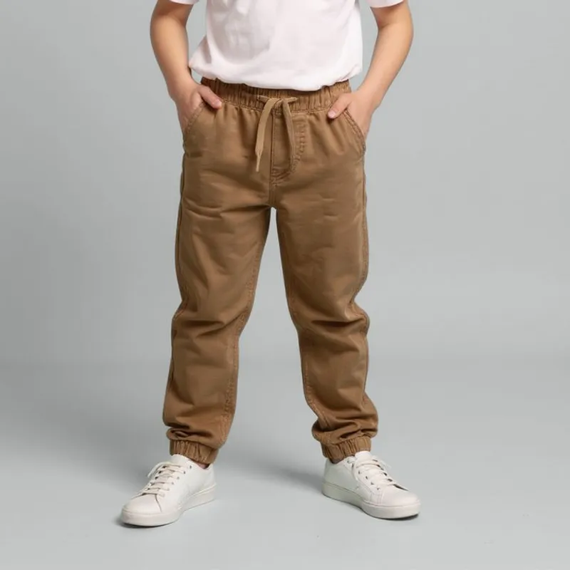 YAMP - Pantalón Niño Cintura elásticada de Algodón Yamp