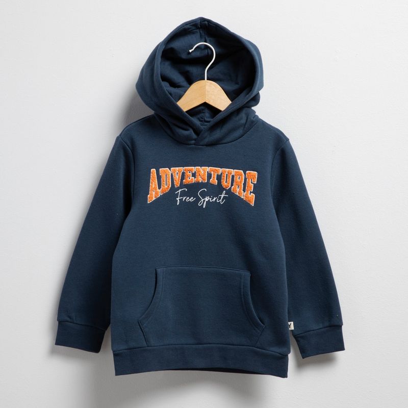 YAMP - Saco Niño Big con Logo Con capucha de Algodón Yamp