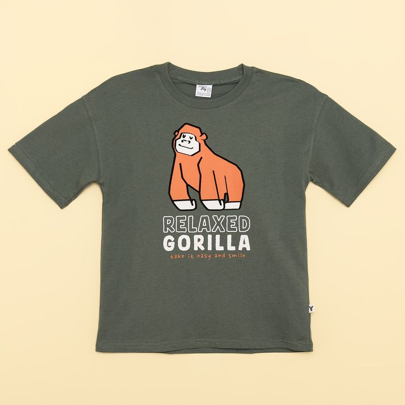 YAMP - Camiseta Niño con Estampado Manga corta Algodón Yamp