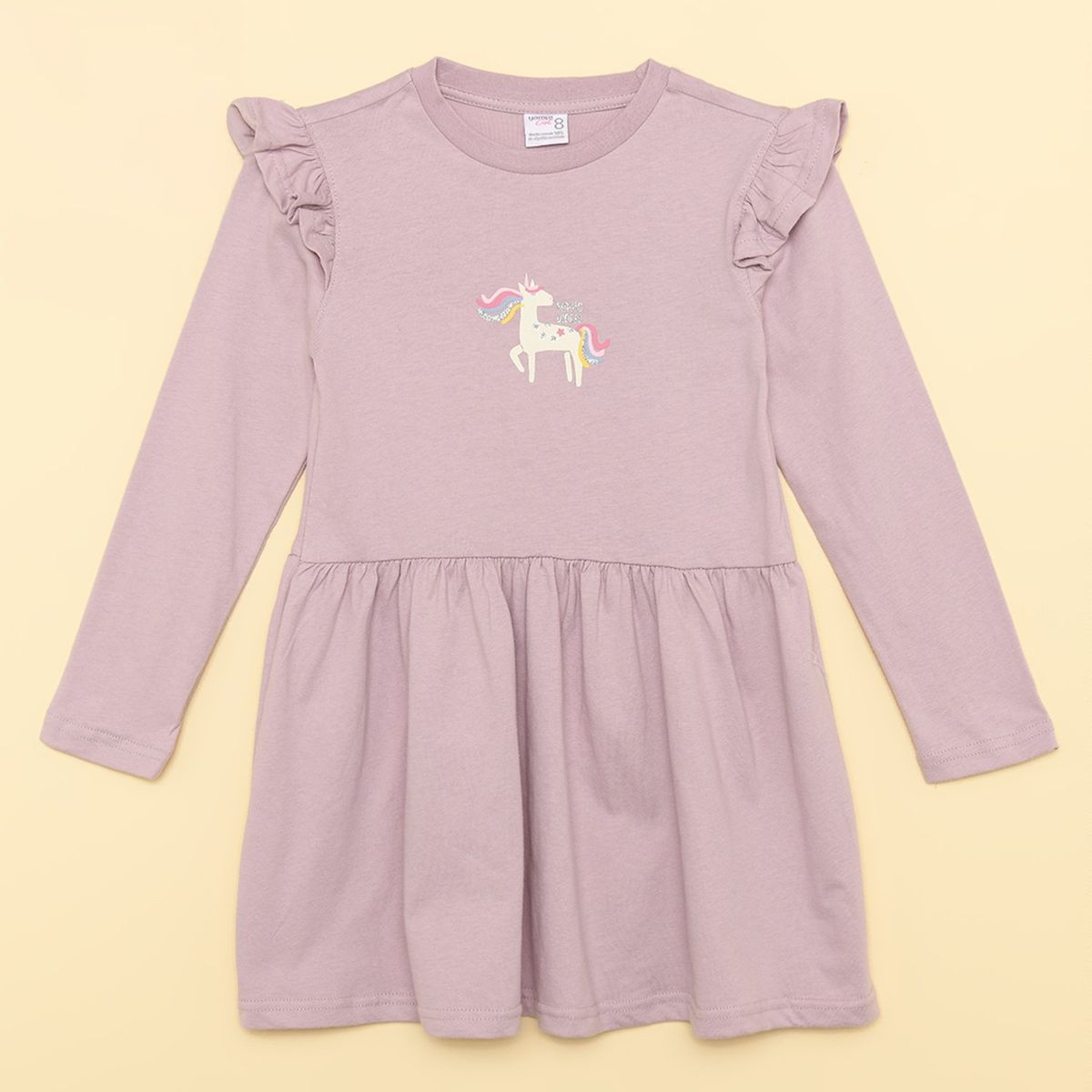 YAMP - Vestido Niña con Estampado Manga larga Yamp