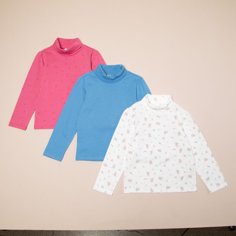 YAMP - Saco Niña Pack de 3 unidades Con cuello Manga larga Algodón Yamp