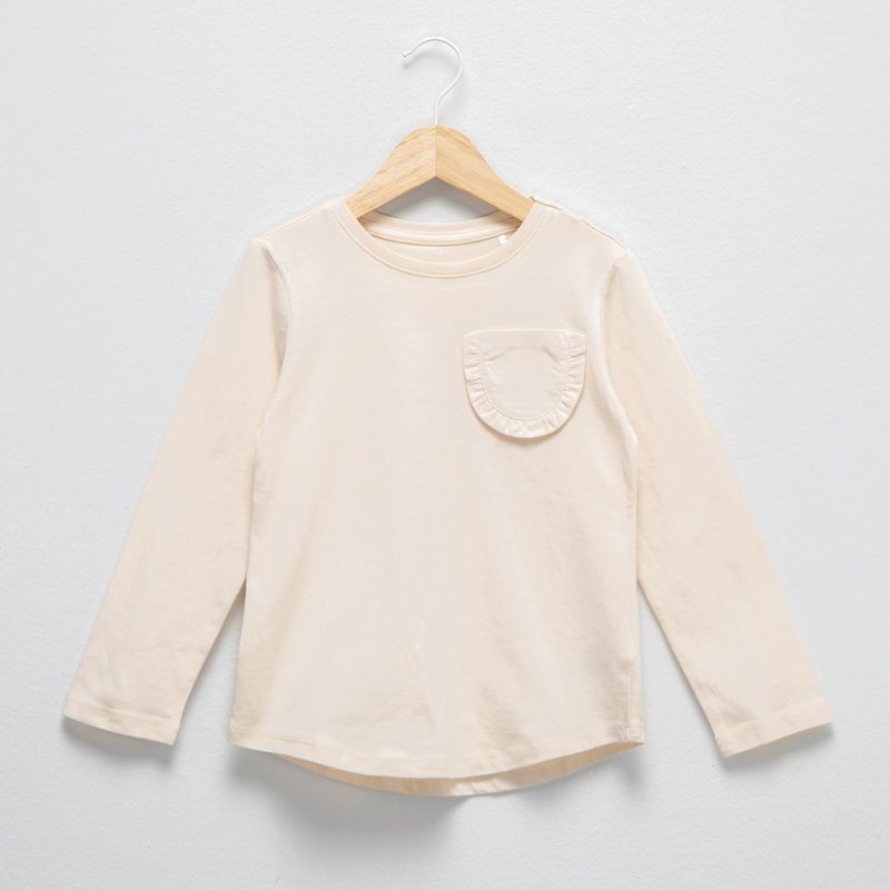 YAMP - Camiseta Niña con Estampado Manga larga de Algodón Yamp