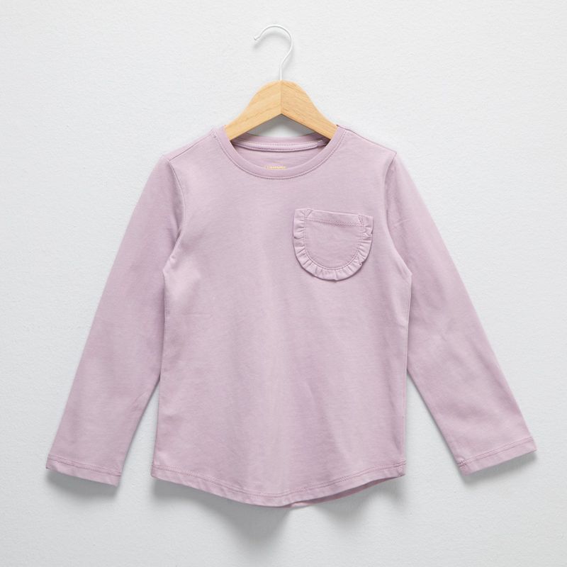 YAMP - Camiseta Niña con Estampado Manga larga de Algodón Yamp