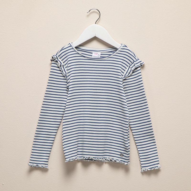 YAMP - Camiseta manga larga Niña con Estampado Algodón Yamp