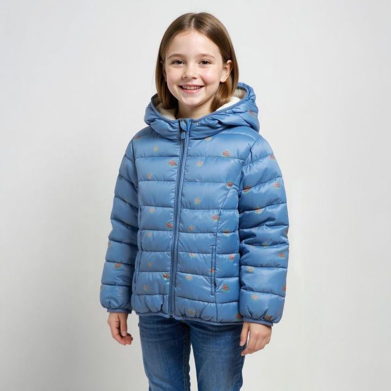 YAMP - Chaqueta para Niña Acolchado Con capucha Yamp