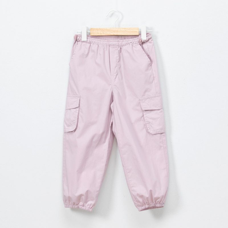 YAMP - Pantalón para Niña Cintura elásticada Cargo de Algodón Yamp