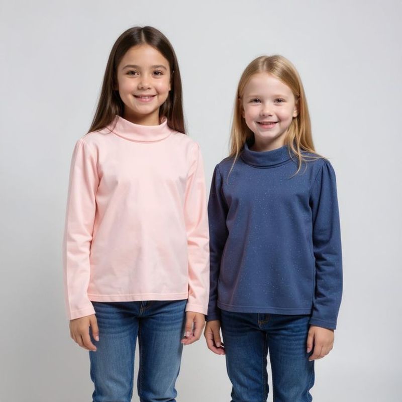 YAMP - Saco Niña Pack de 2 unidades con Estampado Con cuello Manga larga Algodón Yamp