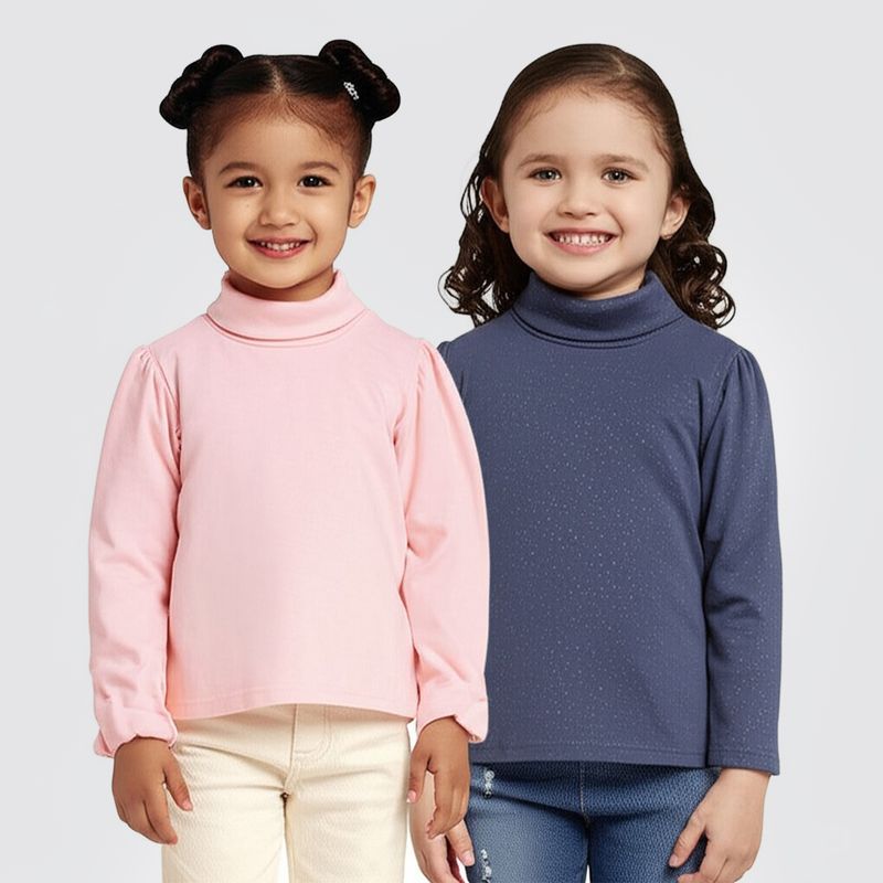 YAMP - Saco Niña Pack de 2 unidades con Estampado Con cuello Manga larga Algodón Yamp