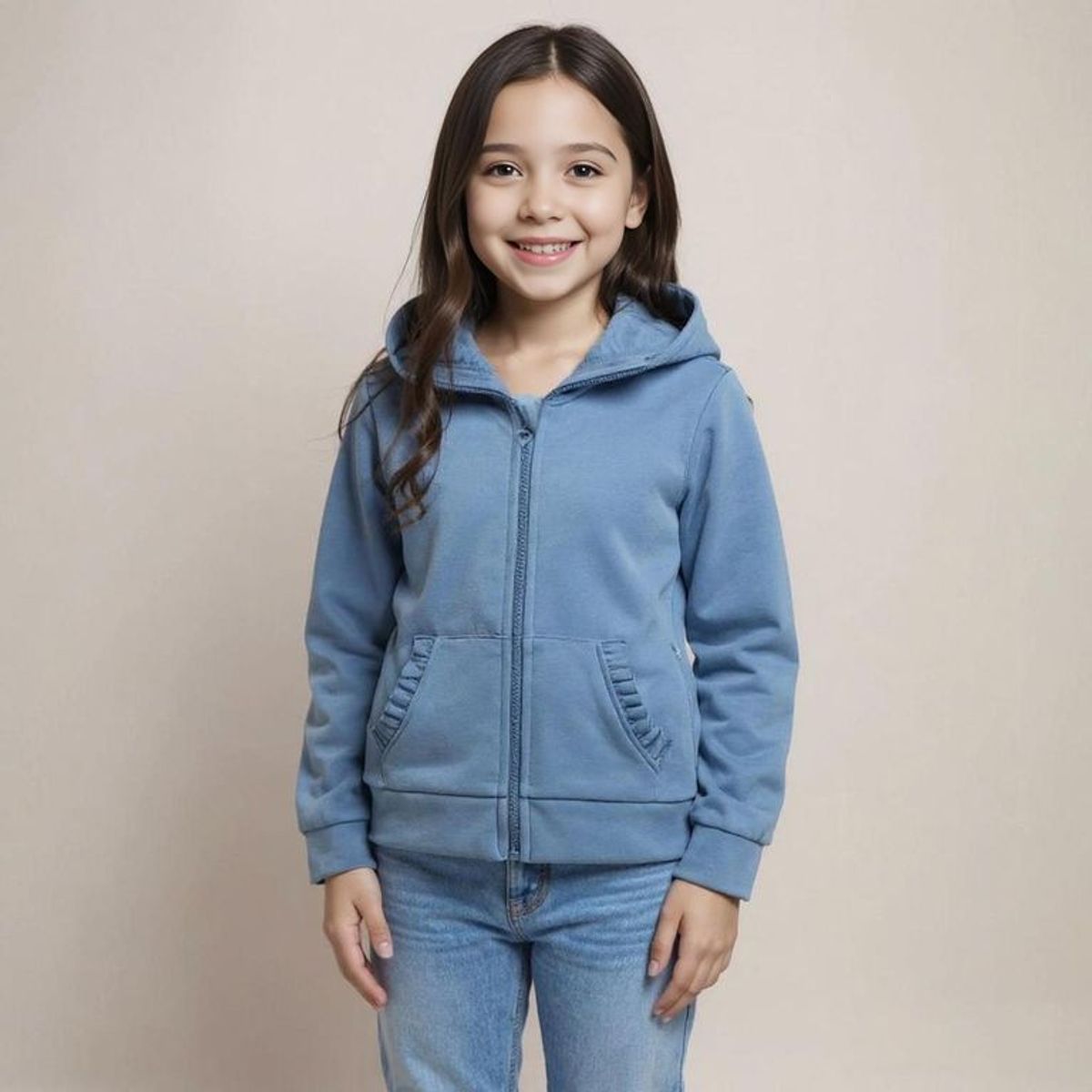 YAMP - Saco Niña Con capucha Algodón Yamp