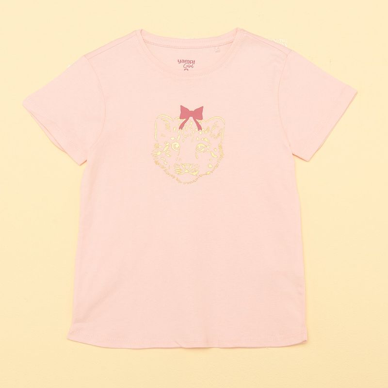 YAMP - Camiseta Niña con Estampado Manga corta Algodón Yamp