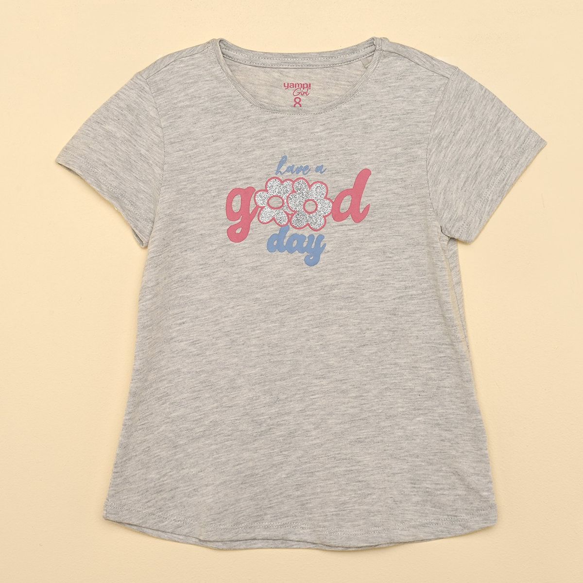 YAMP - Camiseta Niña con Estampado Manga corta Algodón Yamp