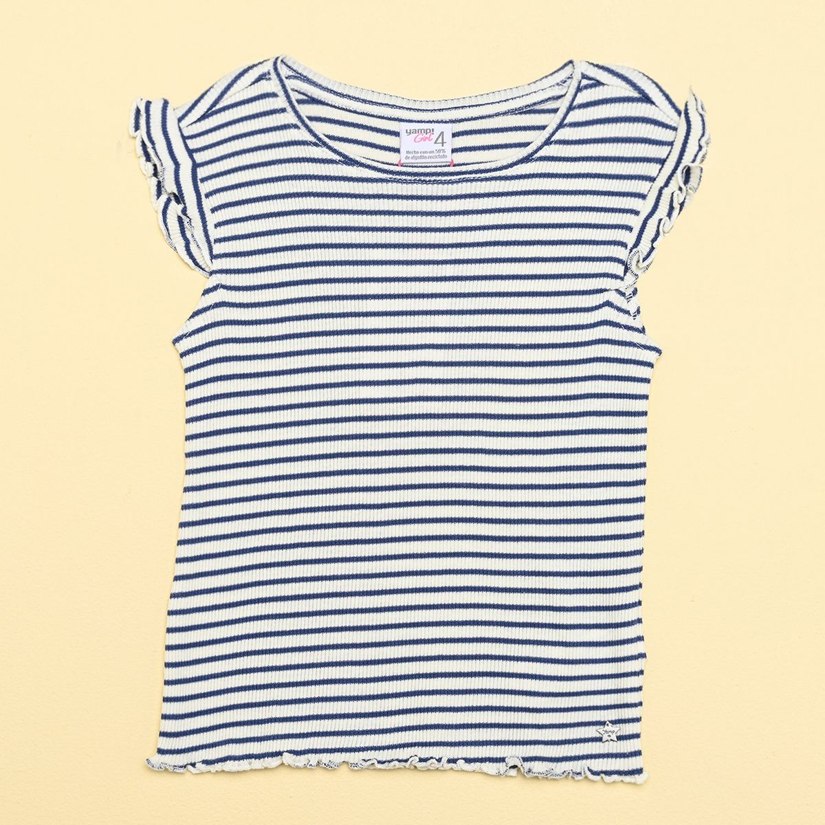 YAMP - Camiseta Niña con Estampado Manga corta Algodón Yamp