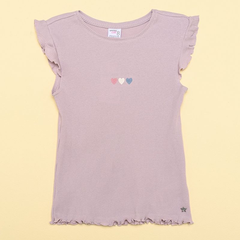 YAMP - Camiseta Niña con Estampado Manga corta Algodón Yamp