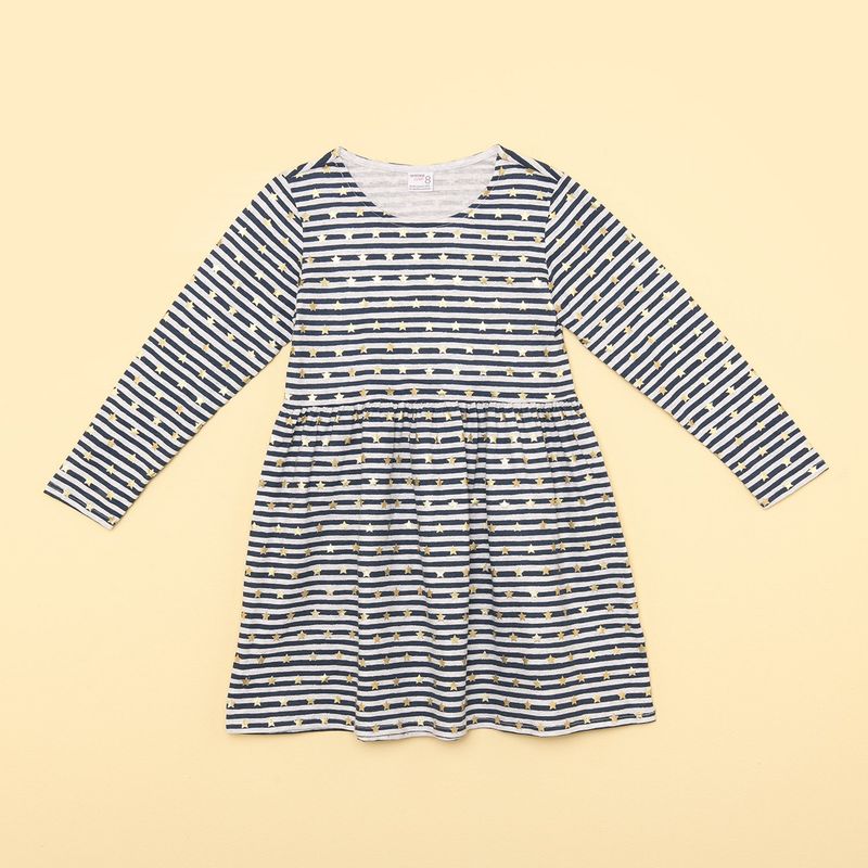 YAMP - Vestido Niña  Manga larga Algodón YAMP  