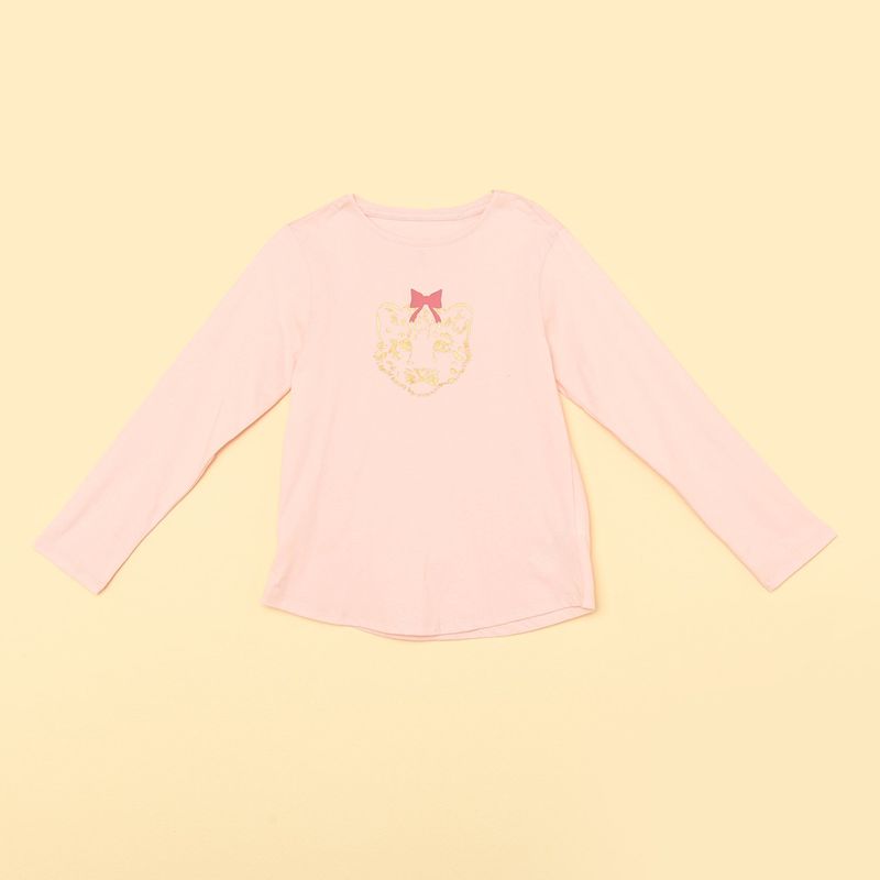 YAMP - Camiseta manga larga Niña con Estampado Algodón Yamp