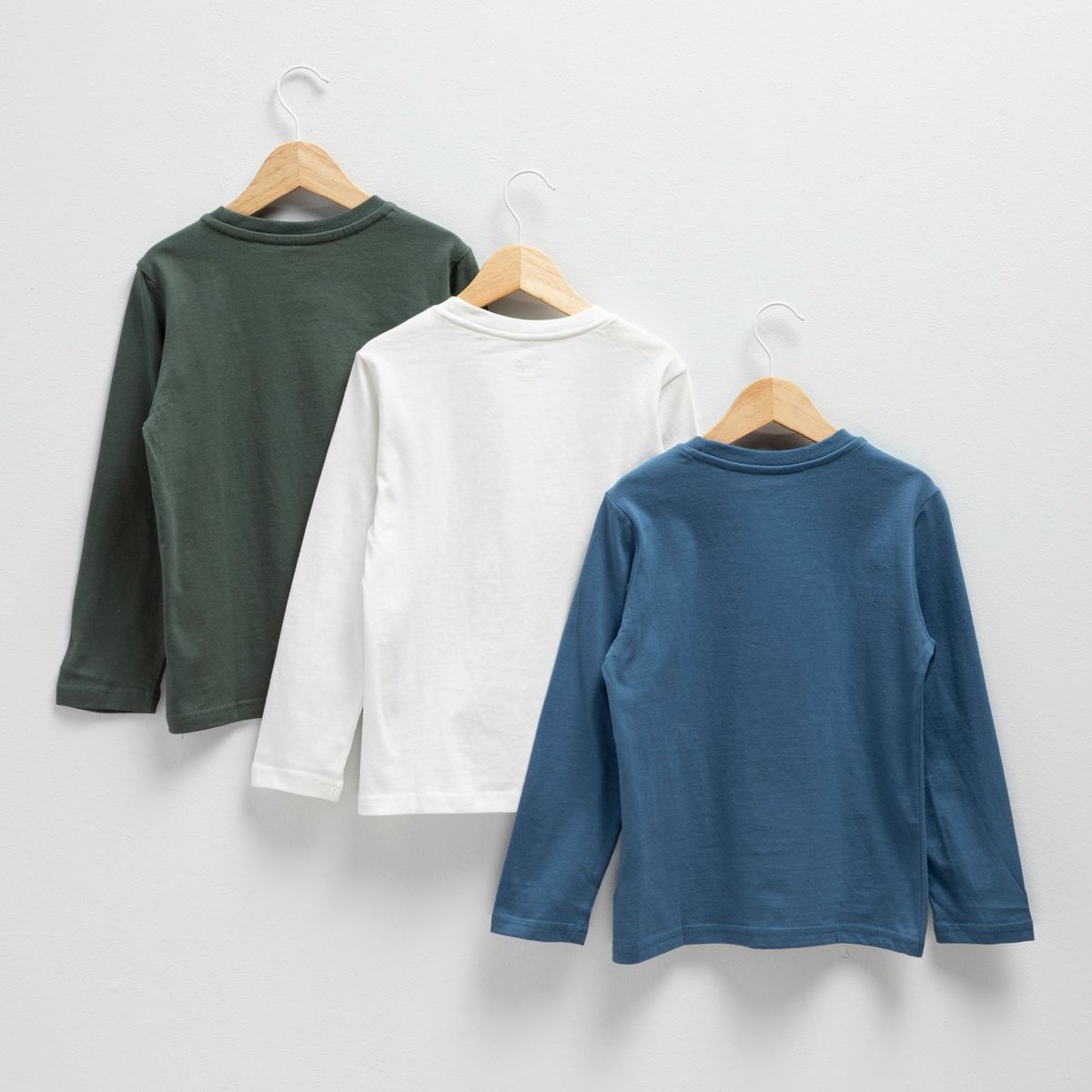 YAMP - Camiseta Niño Pack de 3 unidades con Estampado Manga larga de Algodón Yamp