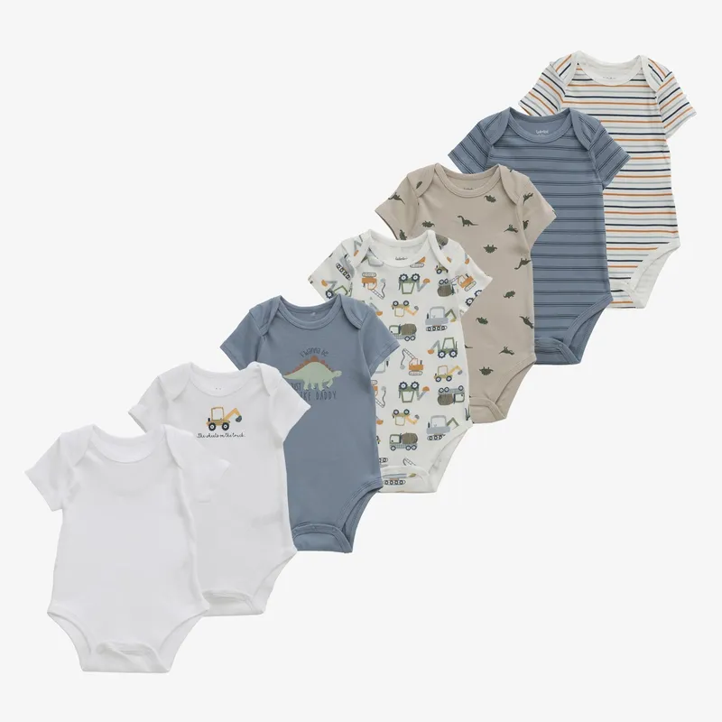 YAMP - Body Bebé niño Pack de 7 unidades Algodón Yamp