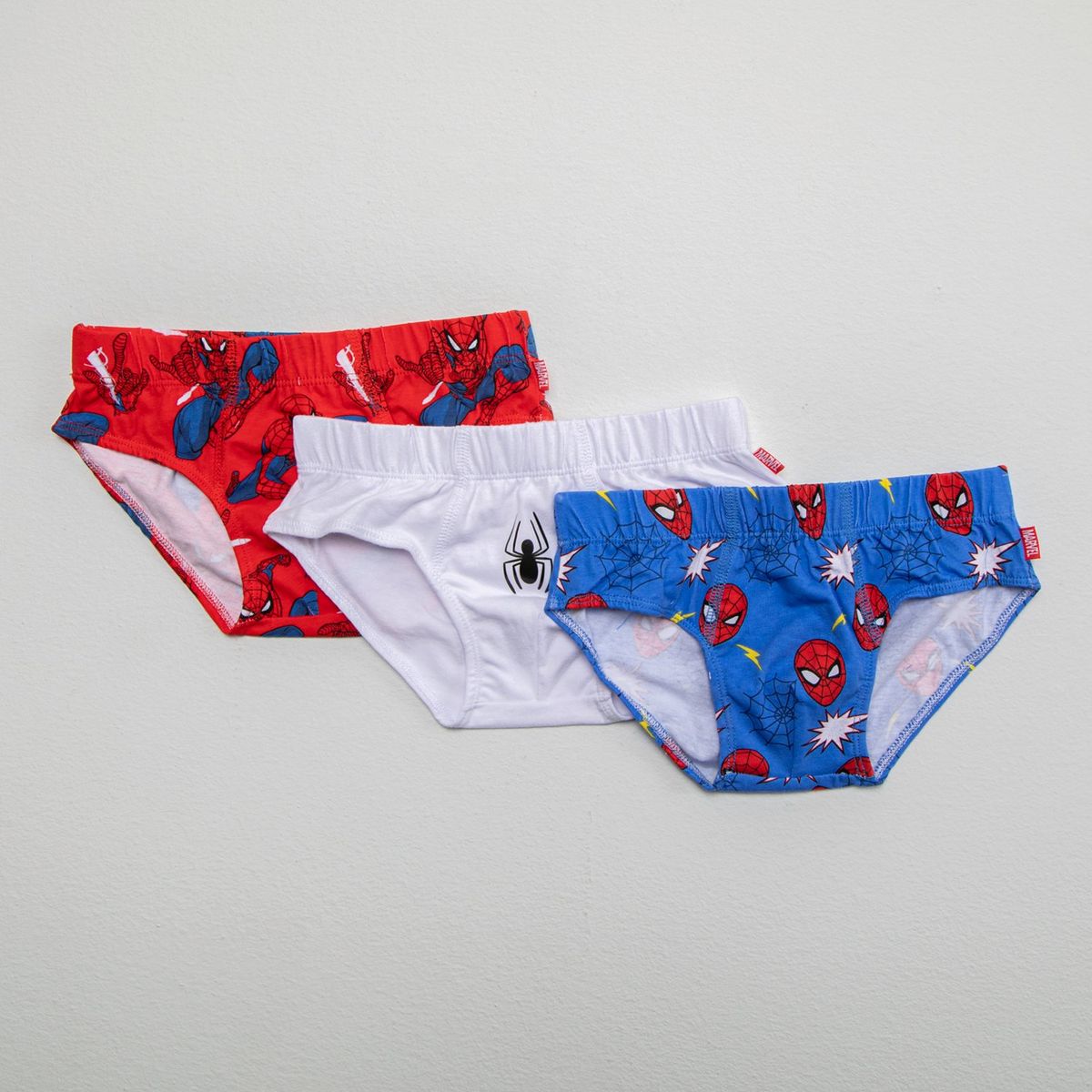 SPIDER MAN - Calzoncillos y bóxers para Niño Pack de 3 unidades Cintura elásticada de Algodón Spider-Man