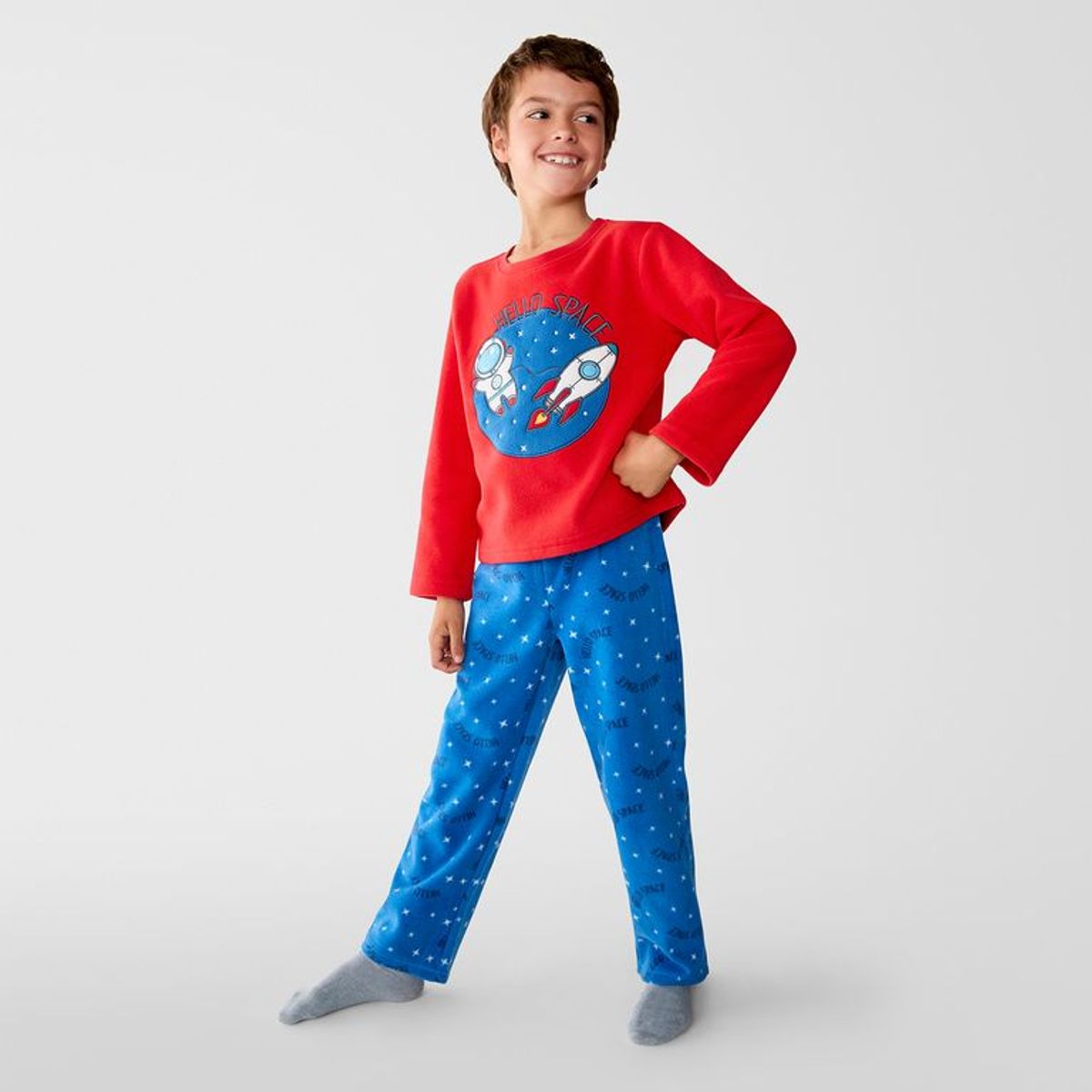 YAMP - Pijama Cintura elásticada para Niño 2 piezas con Estampado Manga larga Yamp