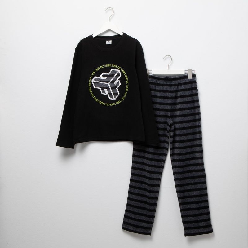 FEDERATION - Pijama Cintura elásticada para Niño 2 piezas de Rayas Manga larga Federation