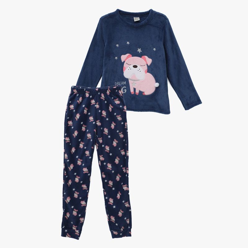 ELV - Pijama para Niña 2 piezas Cintura elásticada Manga larga ELV