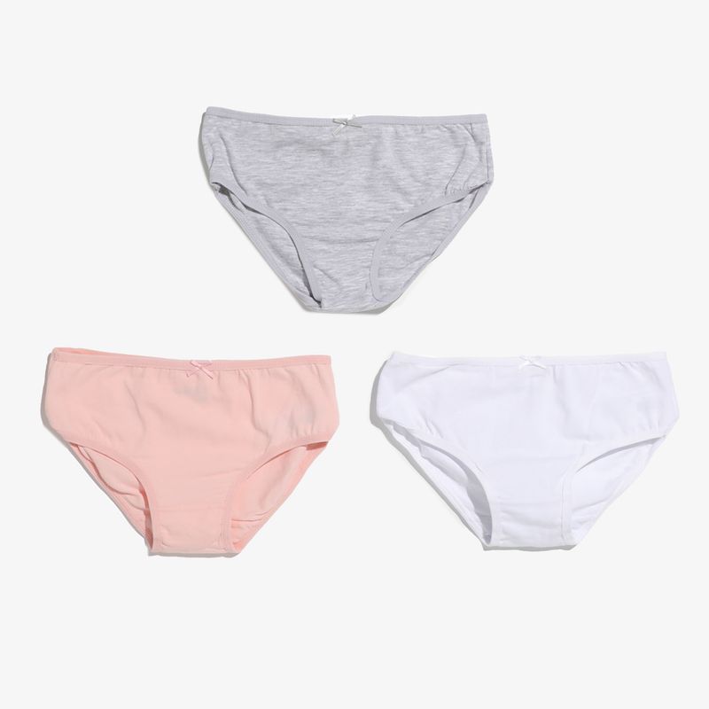 YAMP - Pantys para Niña Pack de 3 unidades Cintura elásticada de Algodón Yamp