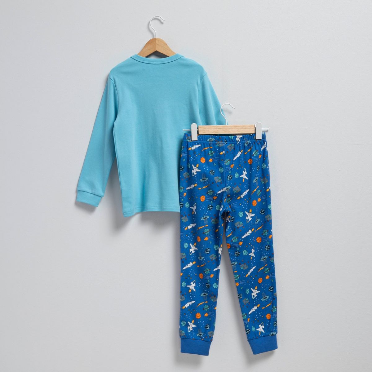 YAMP - Pijama para Niño 2 piezas con Estampado Cintura elásticada Manga larga de Algodón Yamp