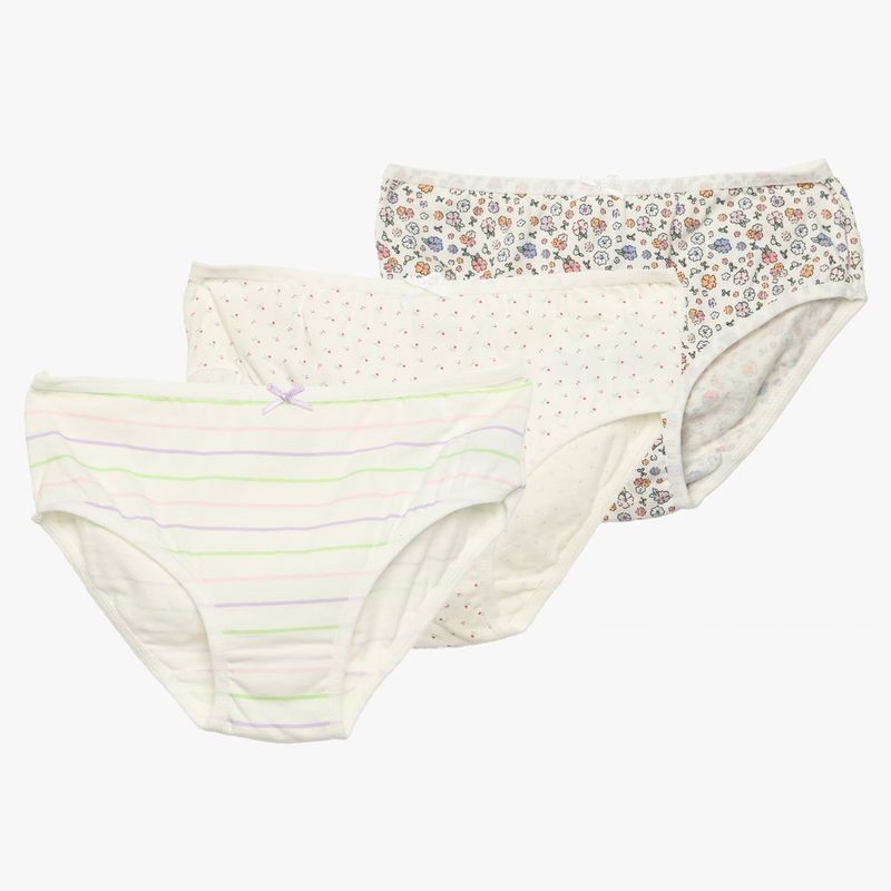 YAMP - Pantys para Niña Pack de 3 unidades Cintura elásticada de Algodón Yamp