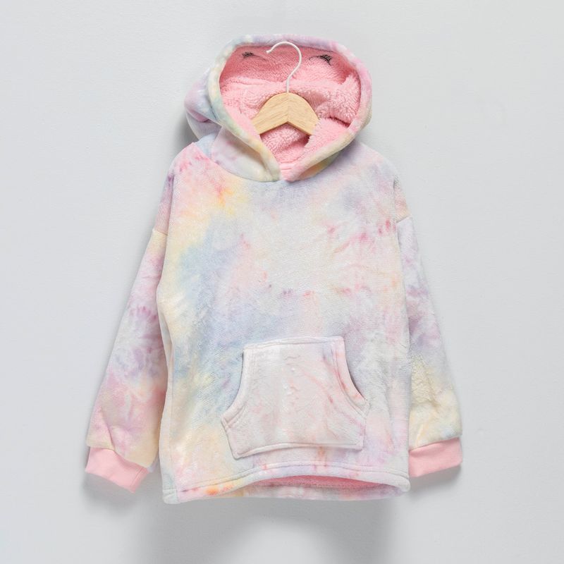 YAMP - Saco de pijama con capucha para Niña con aplique  Manga larga Yamp