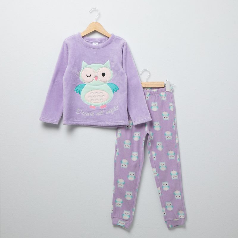 YAMP - Pijama Cintura elásticada para Niña 2 piezas con Estampado Manga larga Yamp