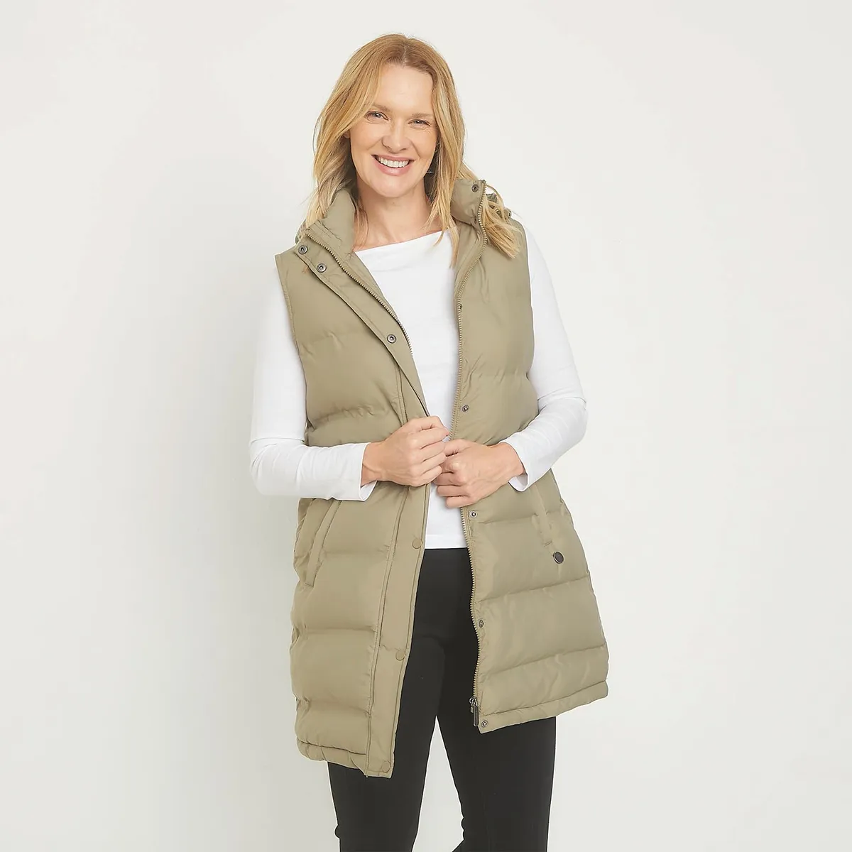 NEWPORT - Chaleco Mujer Acolchado Oversize Newport