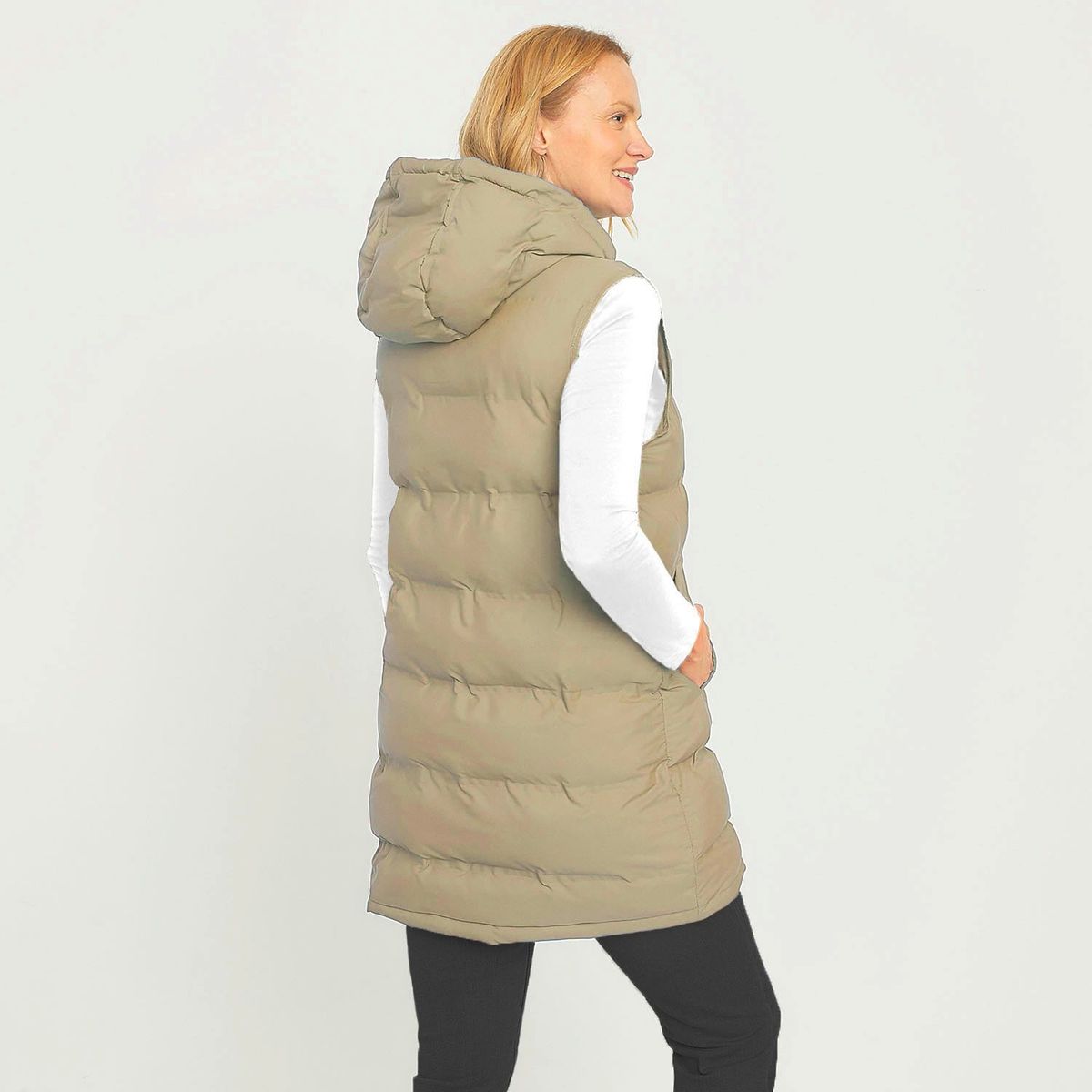 NEWPORT - Chaleco Mujer Acolchado Oversize Newport