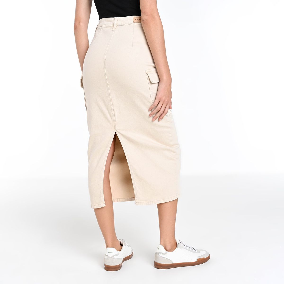 UNIVERSITY CLUB - Falda Midi Mujer de Algodón University Club