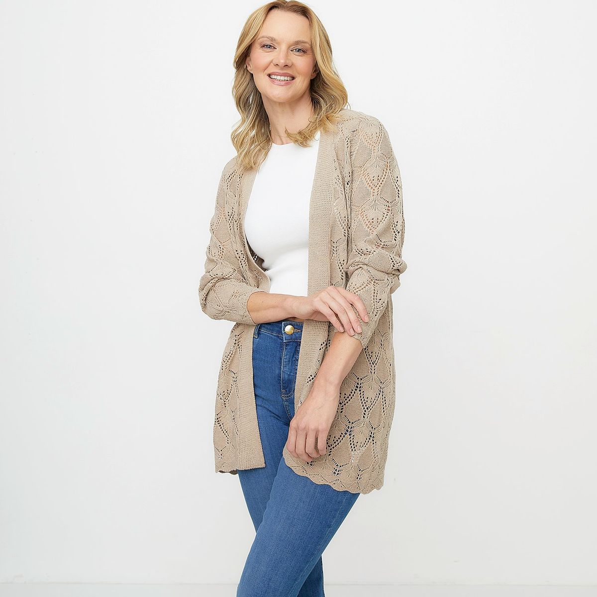 NEWPORT - Cardigan Mujer Tejido Newport