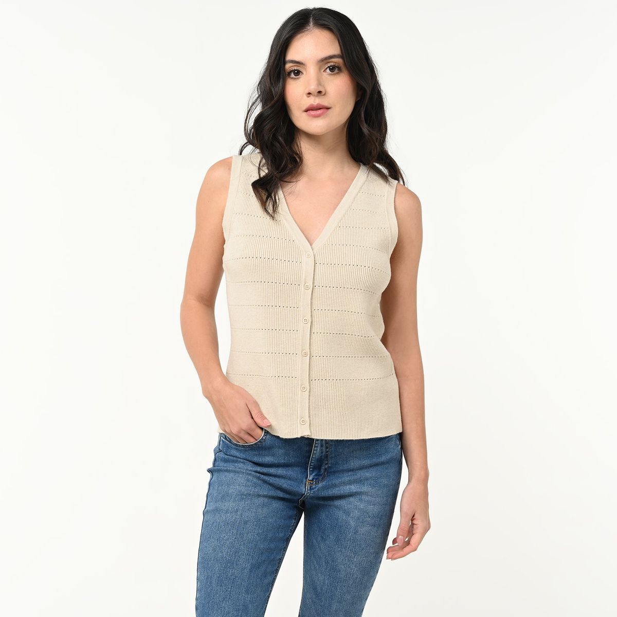 UNIVERSITY CLUB - Blusa Mujer Tejido Sin mangas University Club