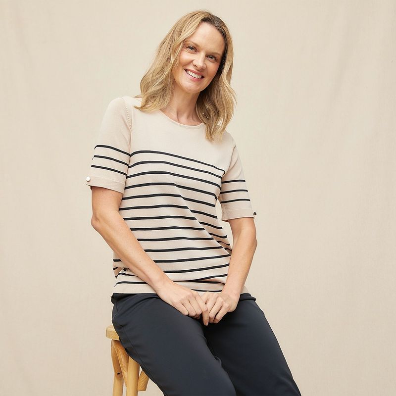SOUTHLAND - Saco Mujer de Rayas Southland