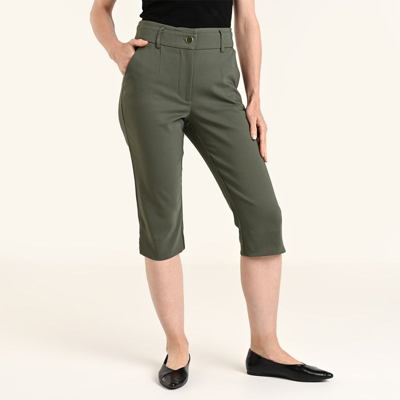 SOUTHLAND - Pantalón Capri Mujer Tiro alto Southland