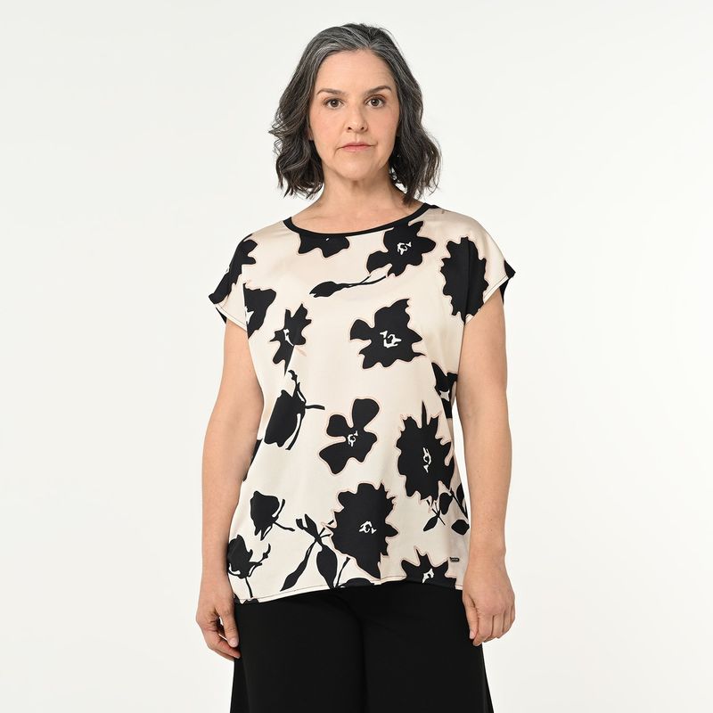 SOUTHLAND - Blusa Mujer con Estampado Manga corta Southland
