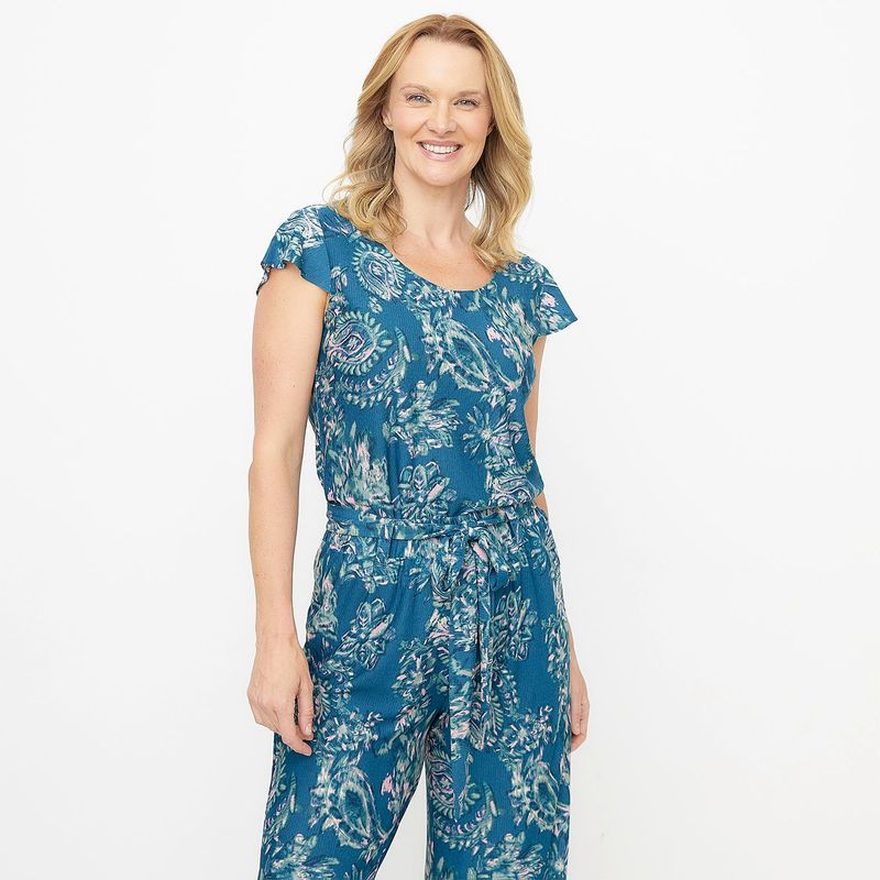 NEWPORT - Blusa Mujer con Estampado Manga corta Newport